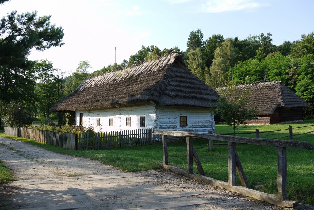Sanok, Muzeum Budownictwa Ludowego, zabudowania mieszkalno-gospodarskie.