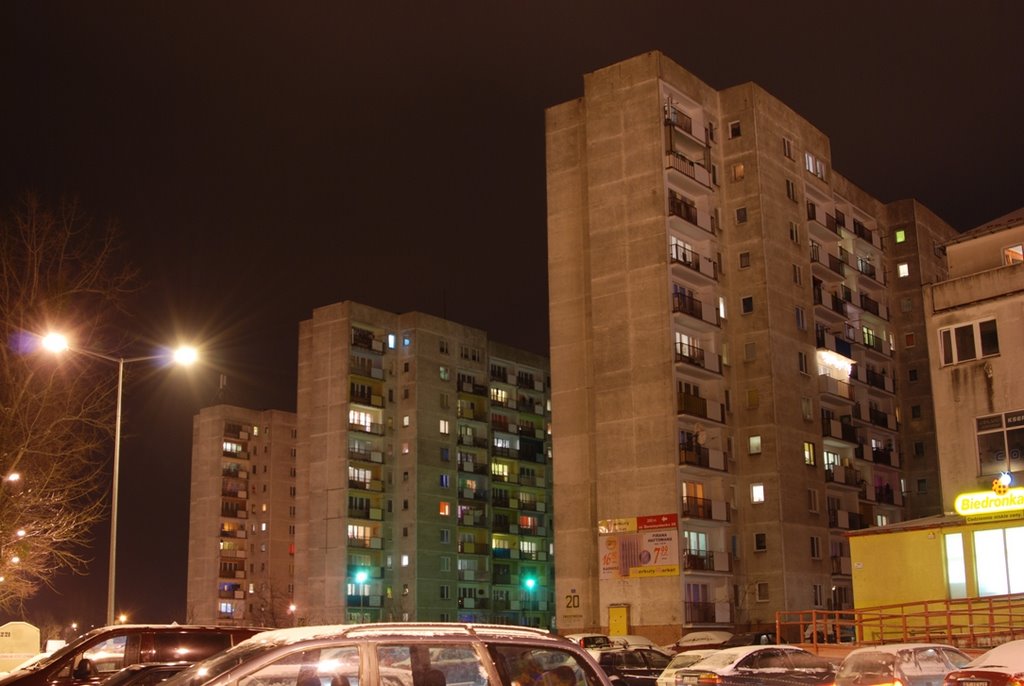 Tarnobrzeg, bloki przy ulicy Zwierzynieckiej