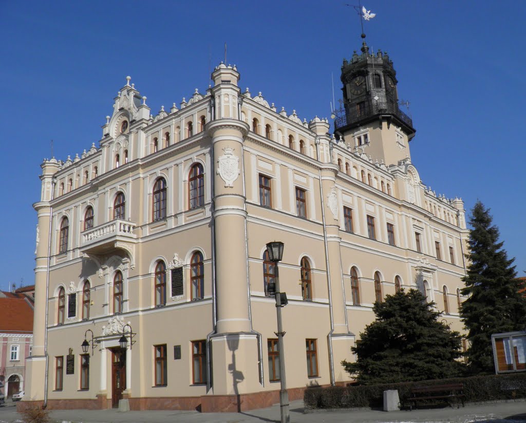 Jarosław - Ratusz Miejski - widok od południowego zachodu