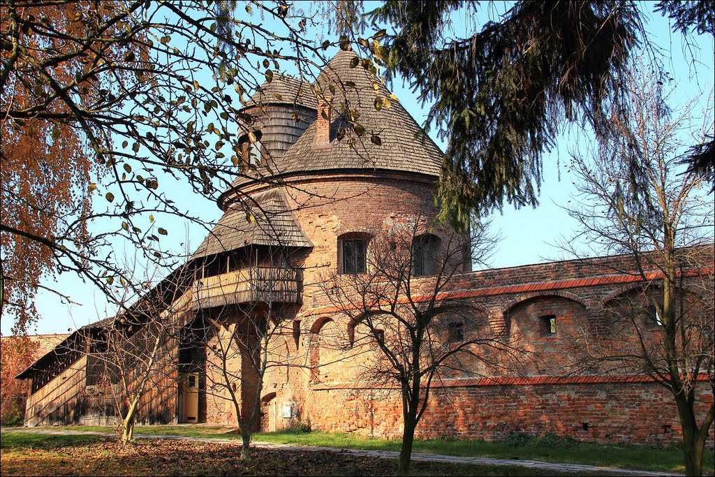 Baszta w murach obronnych