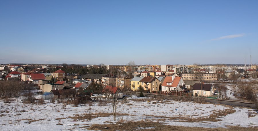 Grajewo z górki przy ul. Przemysłowej