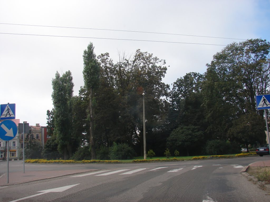 Łomża (lit.Lomža , lot. Lompza, brus. Ломжа, vok. Lomscha, jid. Lomsza) -Moje ulubione rondo (Plac Kościuszki)