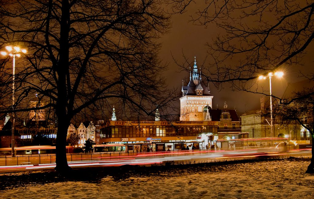 Gdańsk w nocy