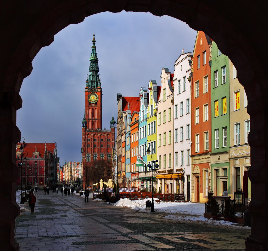 Gdansk. View towards the main square.