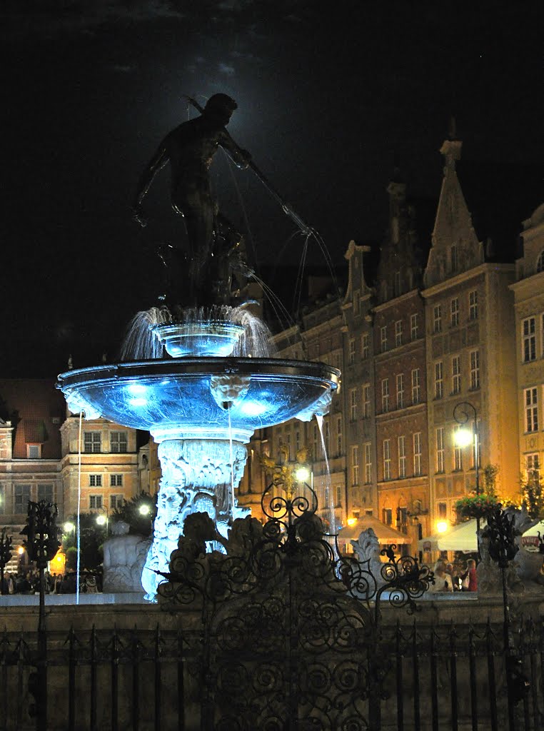 Neptune in moonlight