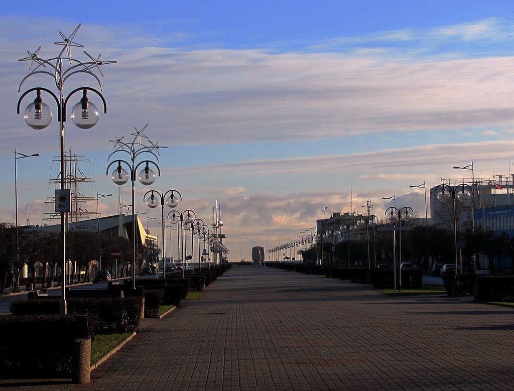 Gdynia in the morning sun