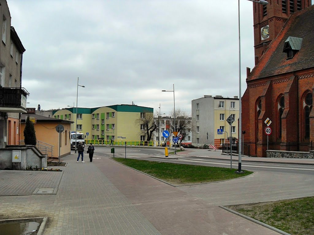 Widok na ulice Kościerzyny