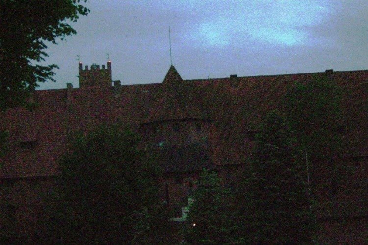 Malbork - zamek krzyżacki nocą
