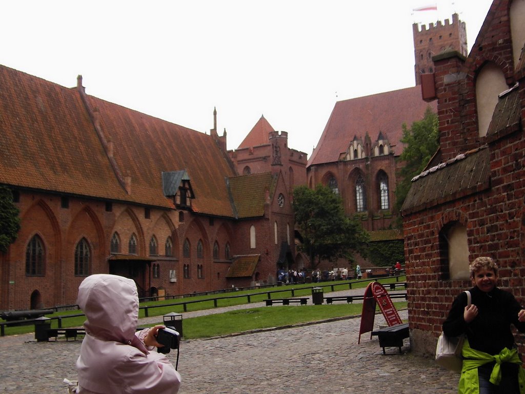 Malbork, dziedziniec zamkowy