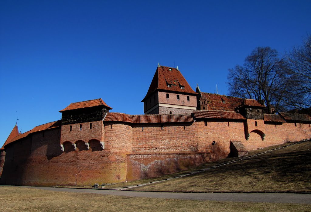 defensive walls of the castle of the Teutonic