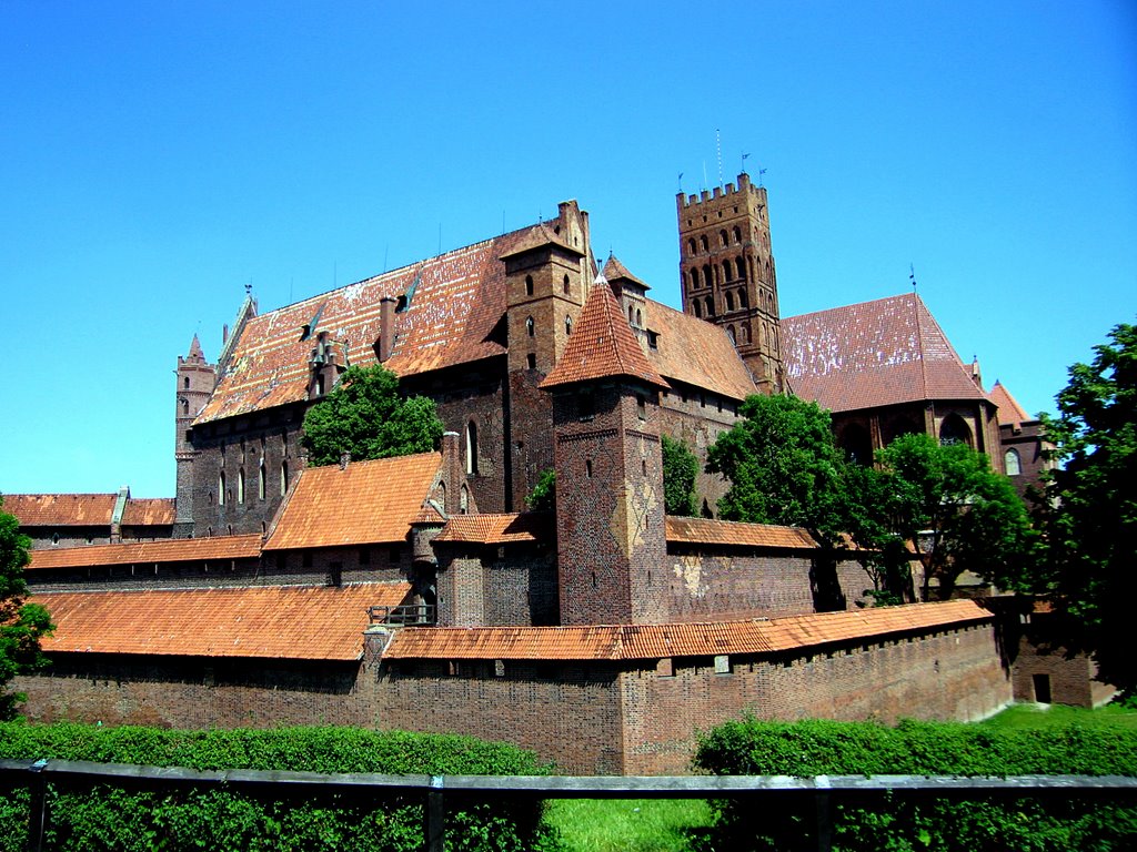 The grand castle of Malbork, Poland