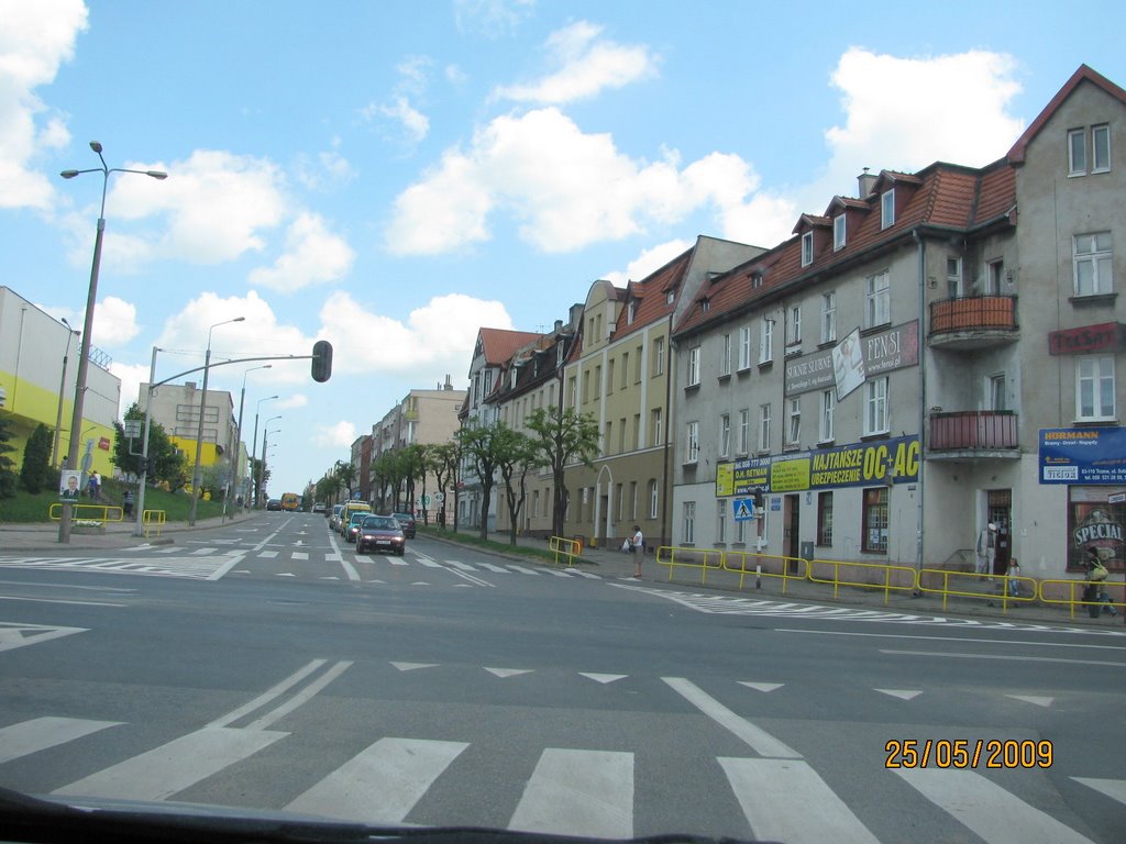 Tczew (near Gdańsk) ul. Sobieskiego od strony al.Wojska Polskiego