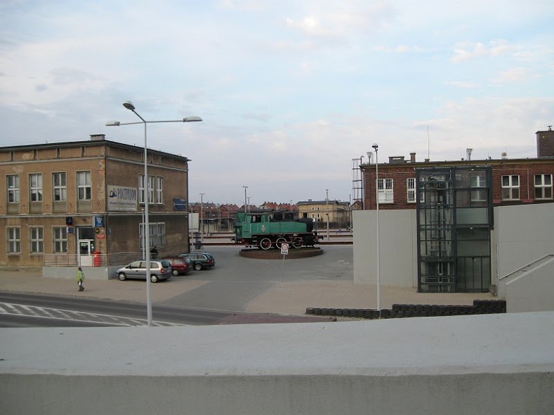 Tczew - dworzec kolejowy - pomnik-parowóz z 1962 roku