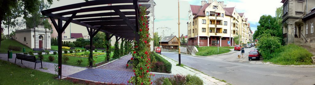 Studnia Luschki, Dom Tkacza, ul. Sobieskiego, Ul. Solna panorama