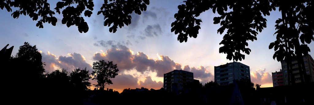 Bielsko-Biała, ul. Zdrojowa sunset