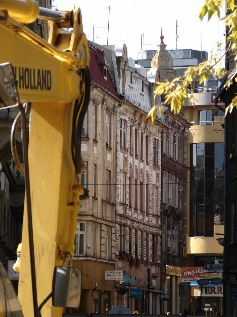 Bielsko-Biała ul. 11 Listopada w remoncie