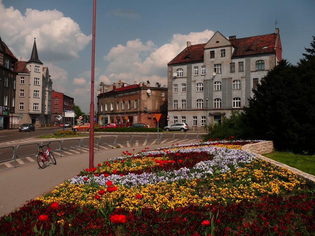 Kwietnik przy ul. Staszica (flower garden at Staszica st.)