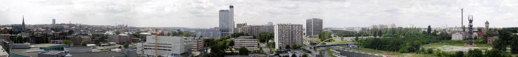 Katowice - a panoramic view from Novotel; 2010-06-27