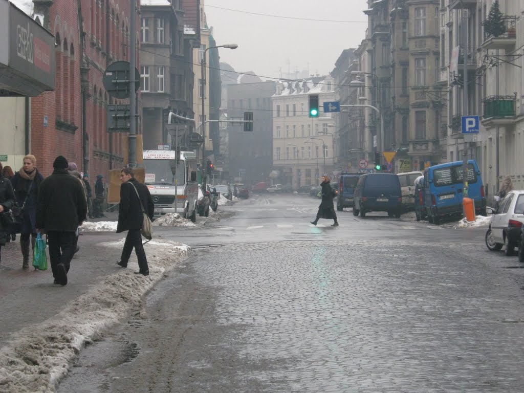J. Slowackiego (Winter) Street Scene