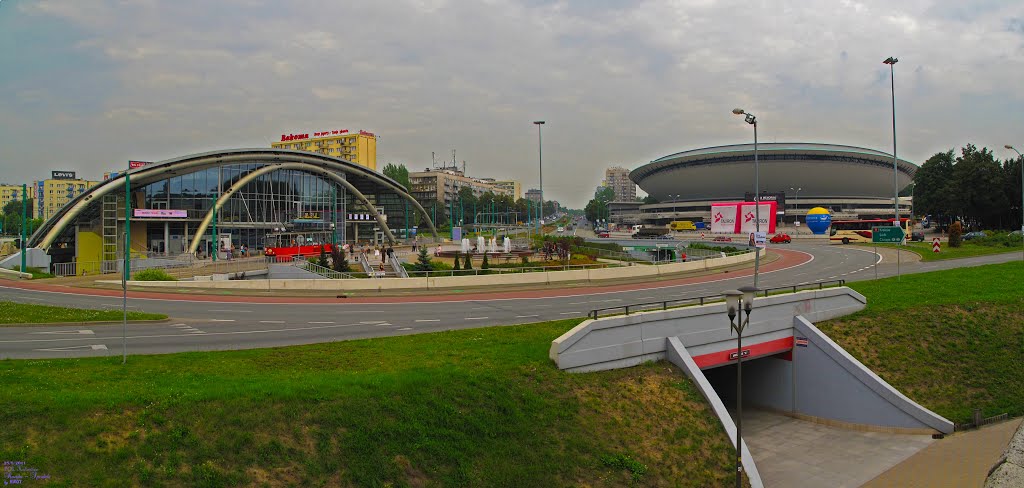 POL Katowice Rondo - Spodek Panorama by KWOT