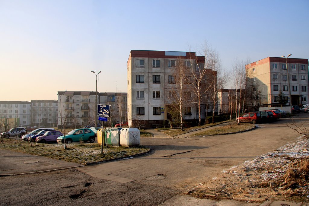 Mysłowice ul. Szopena, widok na oś. "policyjne"
