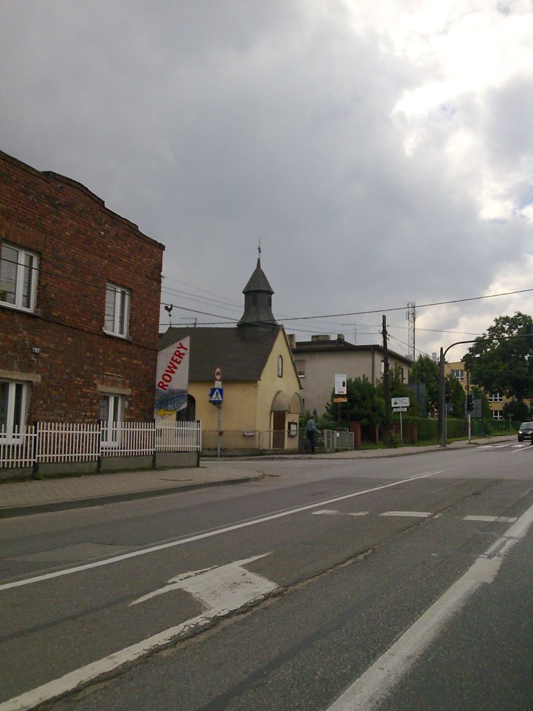 kapliczka przy skrzyzowaniu ulic Wodzisławskiej z Nacyńska