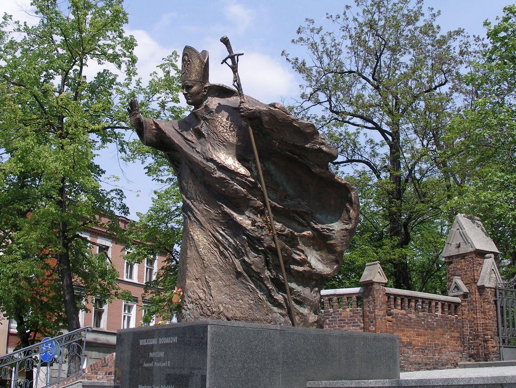 Rybnik - pomnik Jana Pawła II