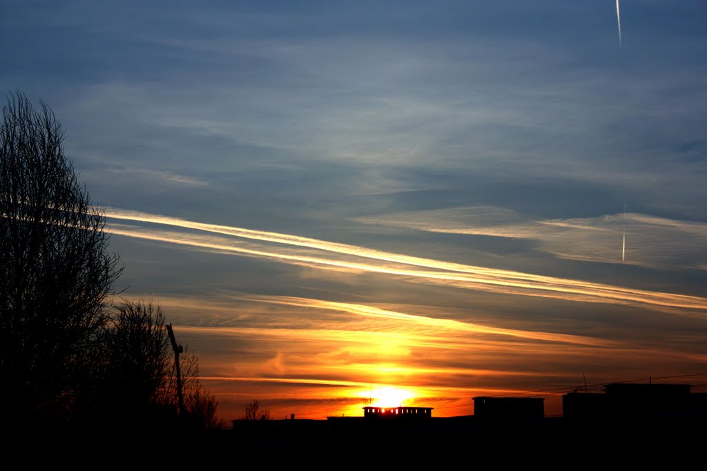Styczniowy zachód słońca dla Kseni / The January sunset for Ksenia