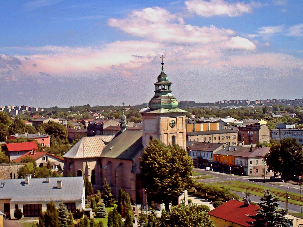 Będzin - widok na kościół Świętej Trójcy / wiew of the church of Saint Trinity