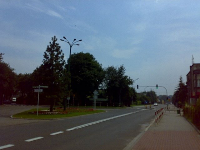 Rozwidlenie ul. Niepodległości, ul. Bolesława Prusa, Czechowice-Dziedzice