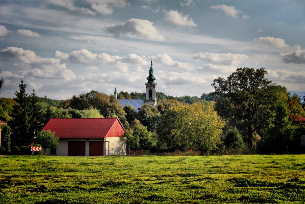 View Of St. Catherines Church, In Early Autumn