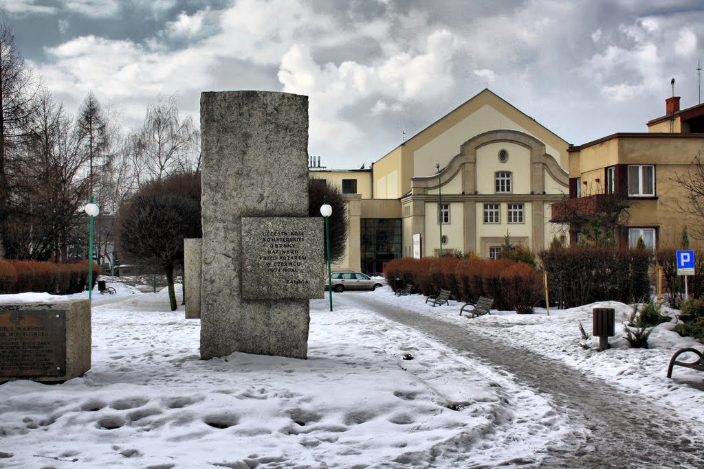 Refinery Disaster Memorial & New Cinema Building In The Background
