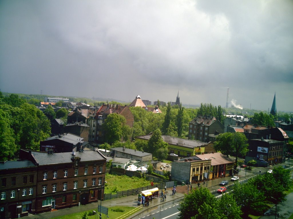 Widok na ulicę Świerczewskiego