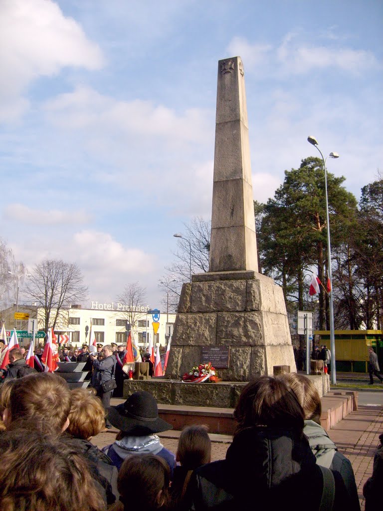 Dzień Niepodległości 11.XI.10. TSK Pod pomnikiem Solidarności.