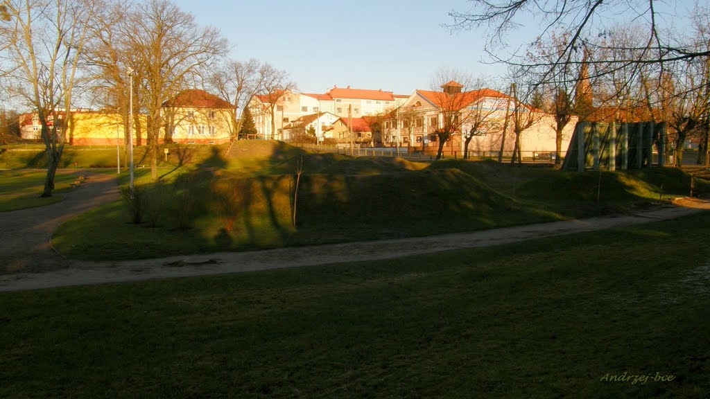 Zielony grudzień  na torze rowerowym