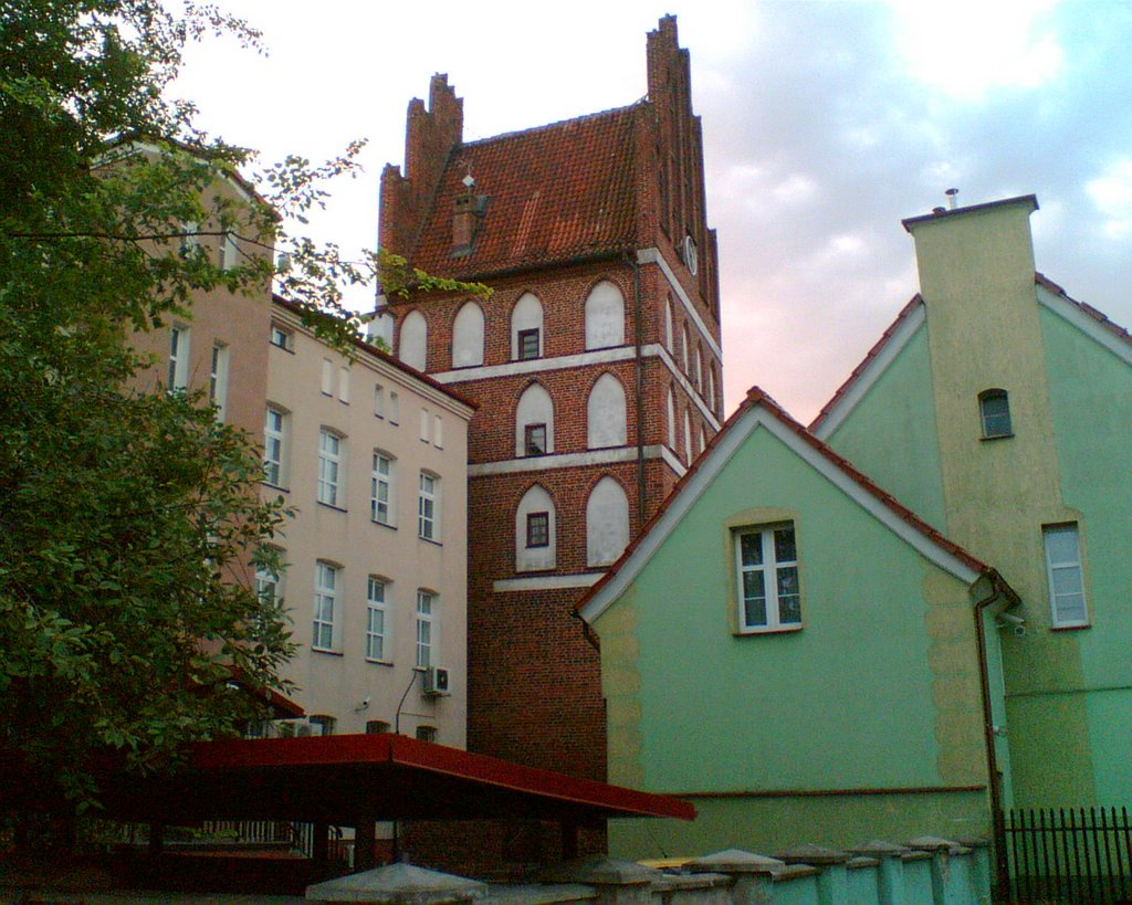 Bartoszyce-widok na Bramę Lidzbarską od ul.Warszawskiej