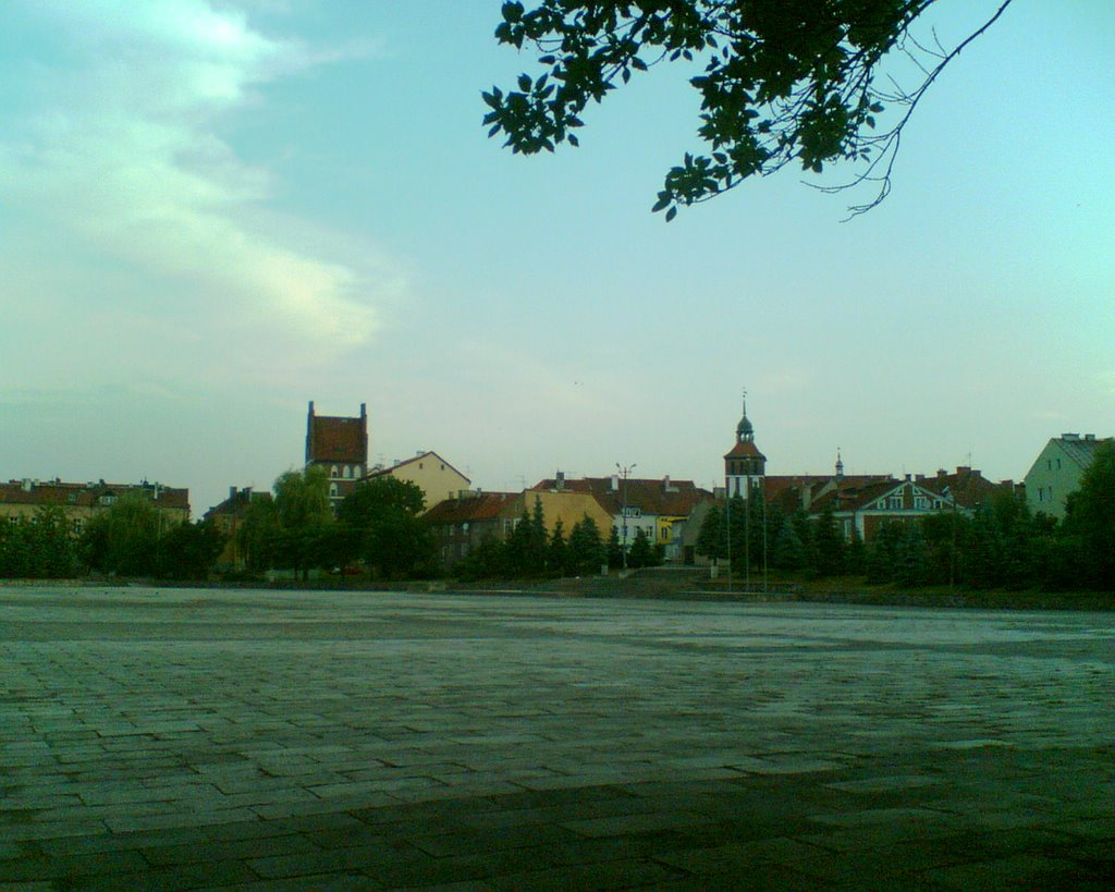 Widok na centrum od ul.Bohaterów Warszawy z Placu Defilad