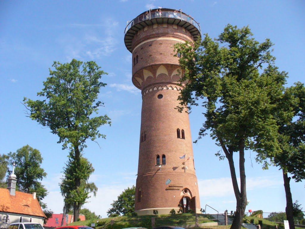 Wieża ciśnień w Giżycku wybudowana na przełomie XIX i XX wieku