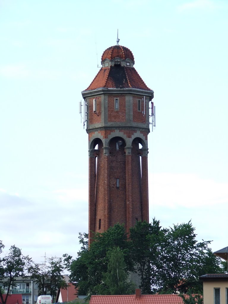 Działdowo - Zabytkowa wieża cisnień z 1913r.