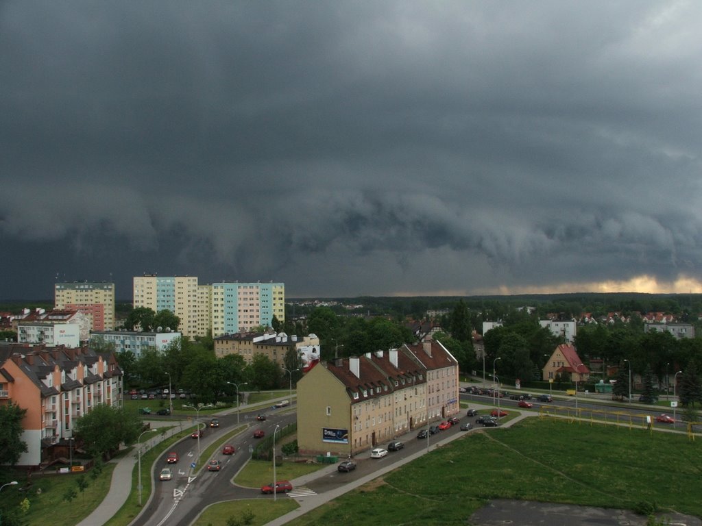 Olsztyn - District Podgrodzie - Dark clouds