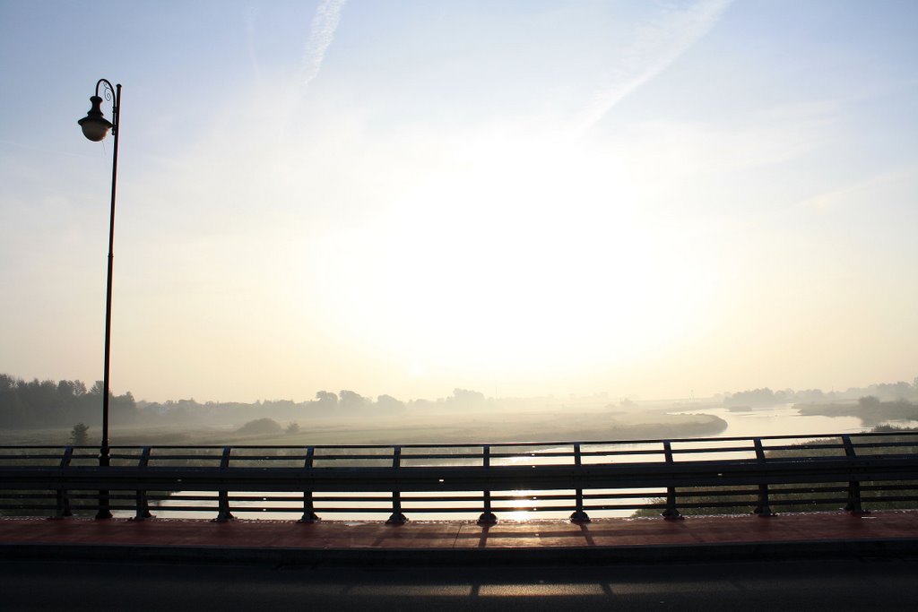 Koło - rzeka Warta, widok z mostu (Warta River, the view from the bridge)