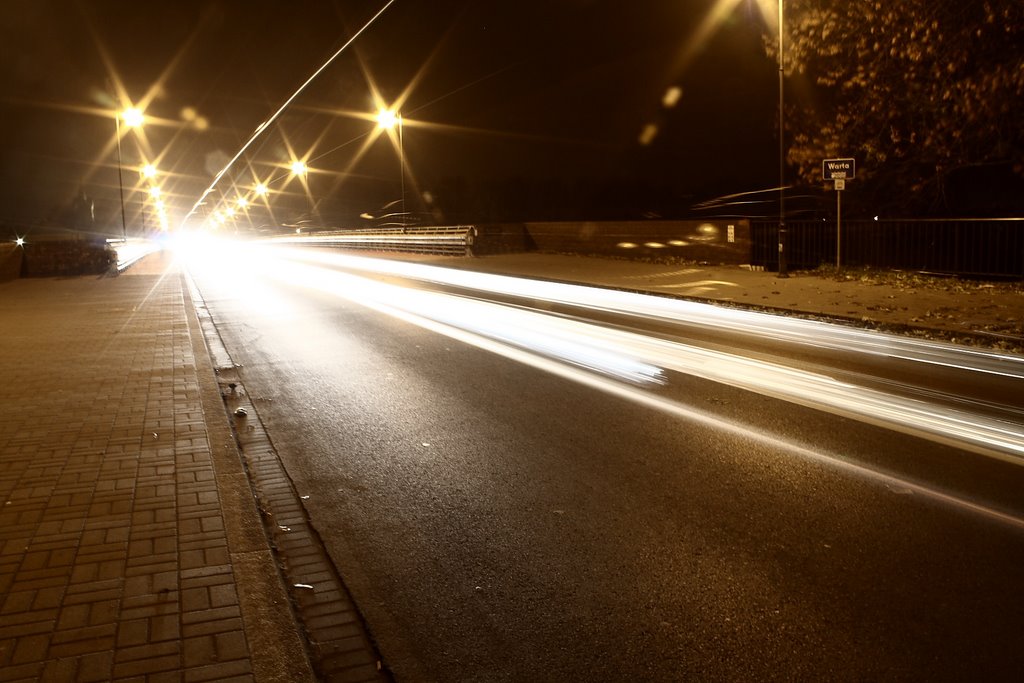 Koło w nocy - most Koło by night - The bridge