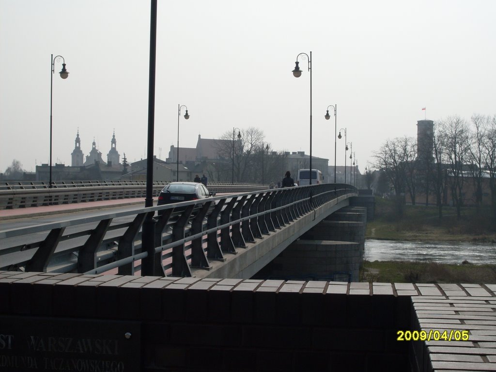 Most Warszawski widok na stare miasto