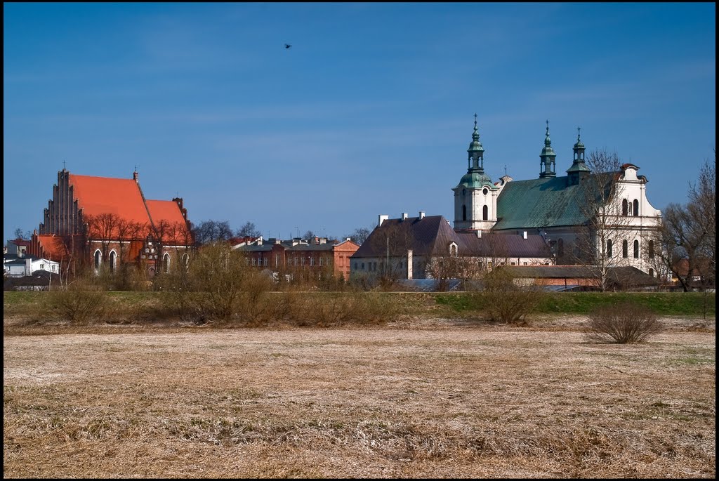 Koło-widok na Stare Miasto-fara i klasztor bernardynów-gb-12