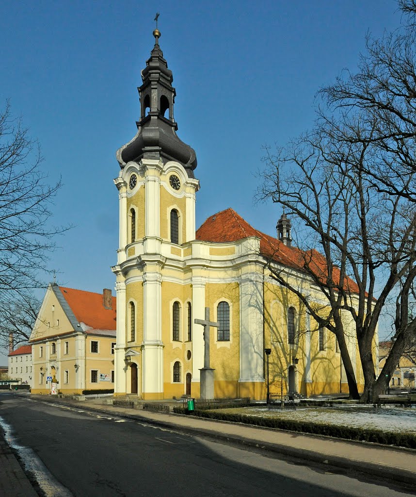 Poland. Krotoszyn, barokowy kościół św. św. Piotra i Pawła