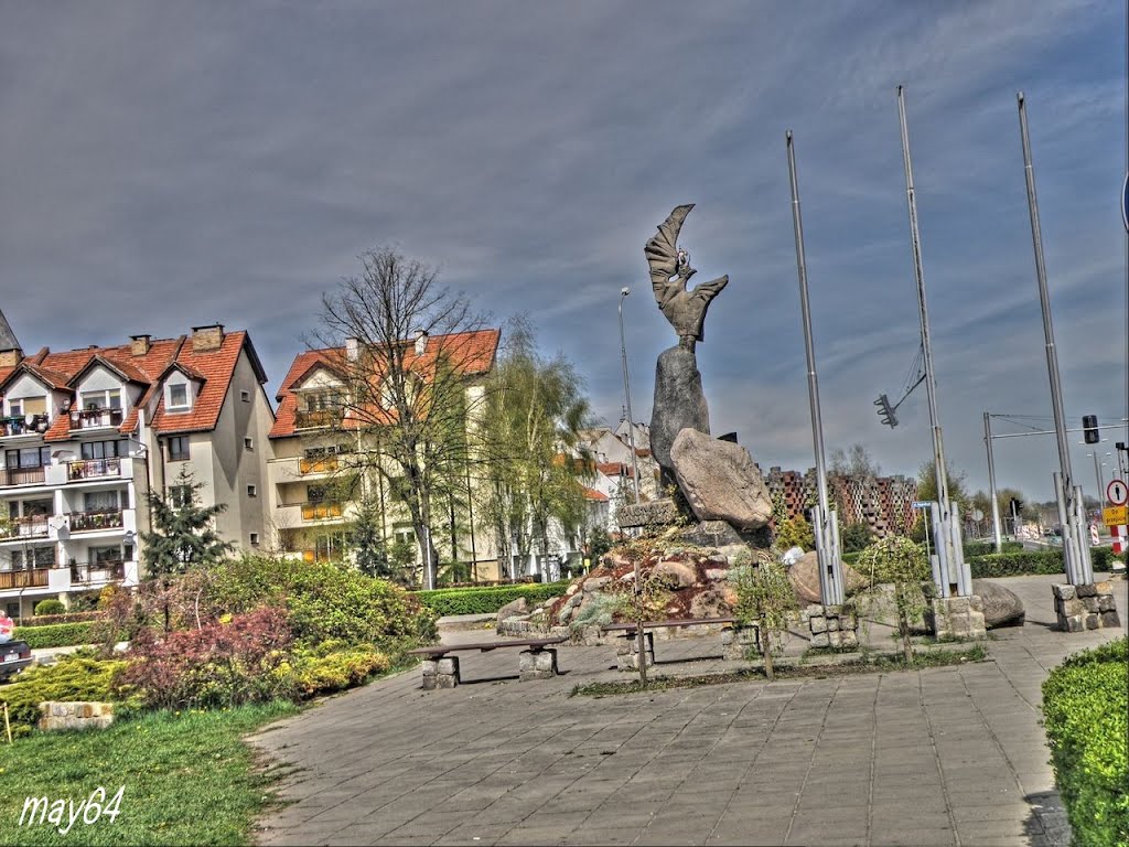 Leszno : Konstytucji 3 Maja - Pomnik 200 lecia Konstytucji 3 Maja i Odzyskania Niepodległości