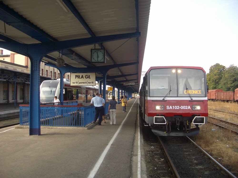 Schneidemühl Hauptbahnhof. Zug nach Konitz