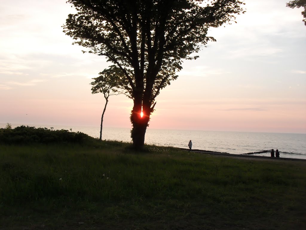 2010 Sonnenuntergang an der Ostsee; 2010 Sunset at the Baltic Sea;