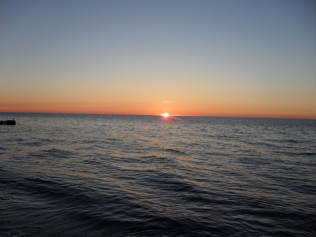 2010; Sonnenuntergang an der Ostsee; 2010 Sunset at the Baltic Sea;