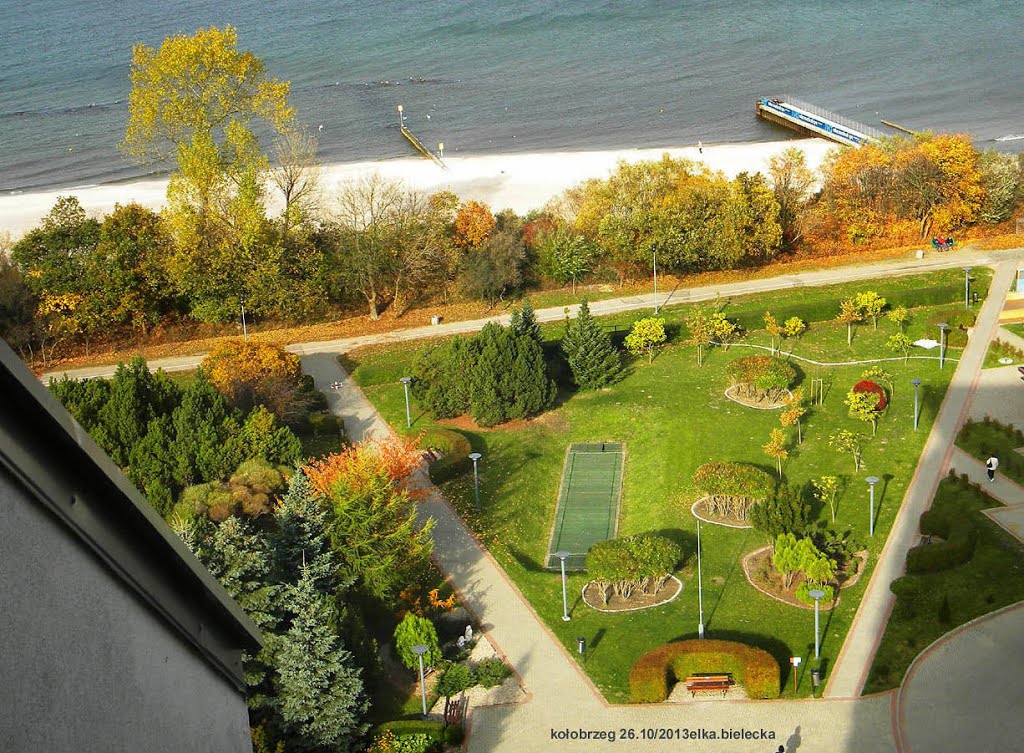Kołobrzeg-z widokiem na MORZE z Hotelu ARKA...26.10/2013